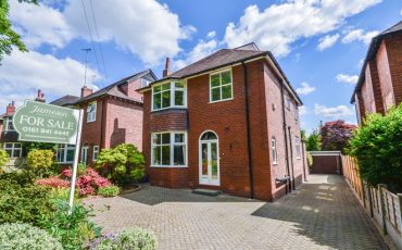 Image of Altrincham property for sale with Jameson and Partners estate agent For Sale sign outside