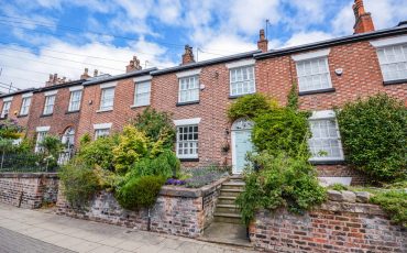 An image of terraced homes in Altrincham to support the Jameson and Partners estate agents article 'Altrincham named best place to live 2026 in the Northwest