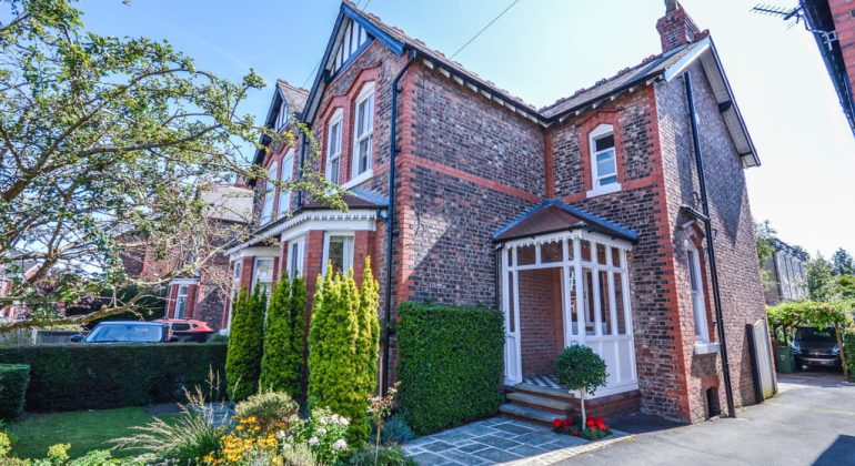 An image of the front of a period property sold by Jameson and Partners estate agents in Altrincham for their news article about Altrincham's period homes